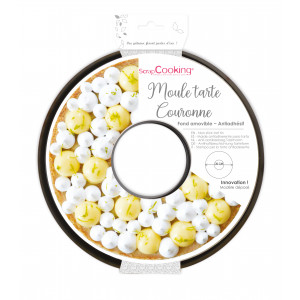 Moule Tarte Couronne Ø30cm Fond Amovible Anti-Adhésif Scrapcooking Moule Tarte Couronne Ø30cm Fond Amovible Anti-Adhésif Scrapcooking