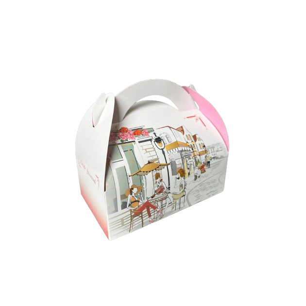 Boîte pâtissière avec poignées Boîte pâtissière avec poignées