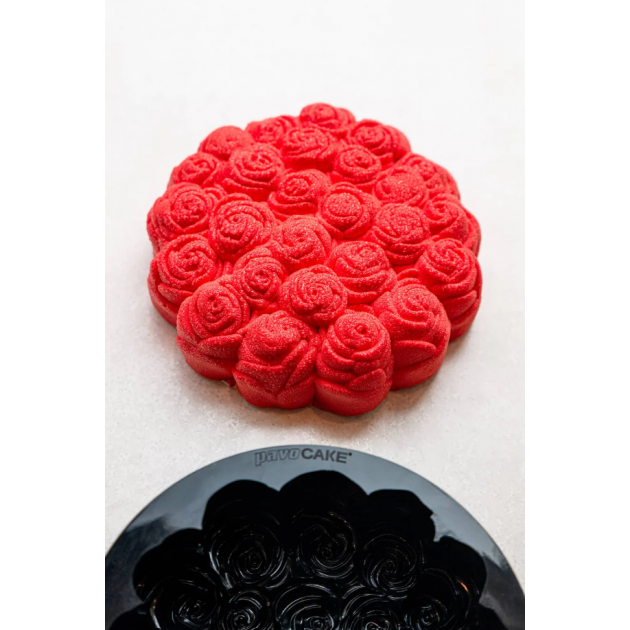 Moule Silicone Bouquet de Roses 18 x H 4,5 cm Cédric Grolet Pavoni
