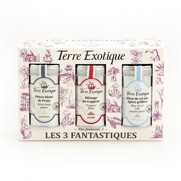 Coffret Épices 3 Assortiments Fantastiques Terre Exotique