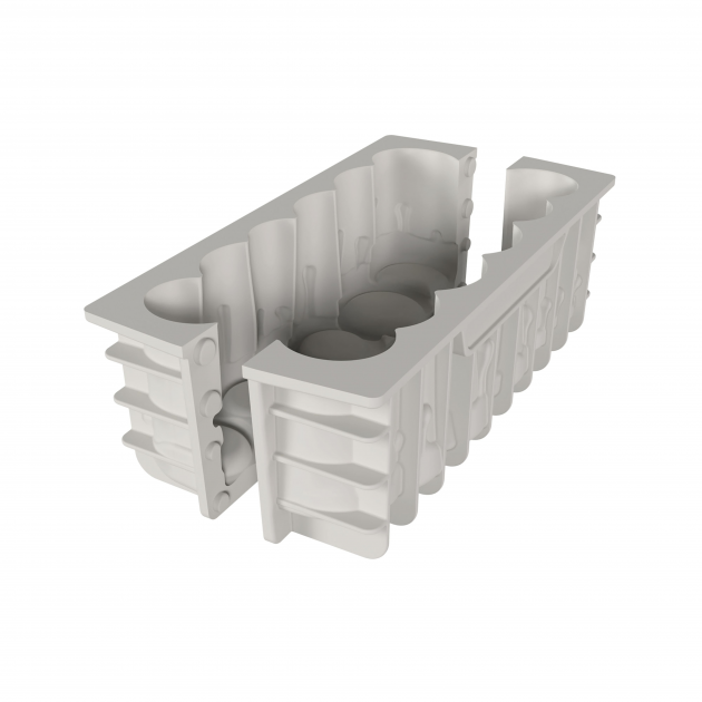 Moule à Bûche en Silicone 3D 