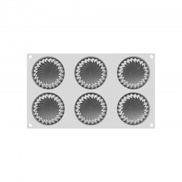 Moule Silicone mini rond 3D Silikomart Moule Silicone mini rond 3D Silikomart