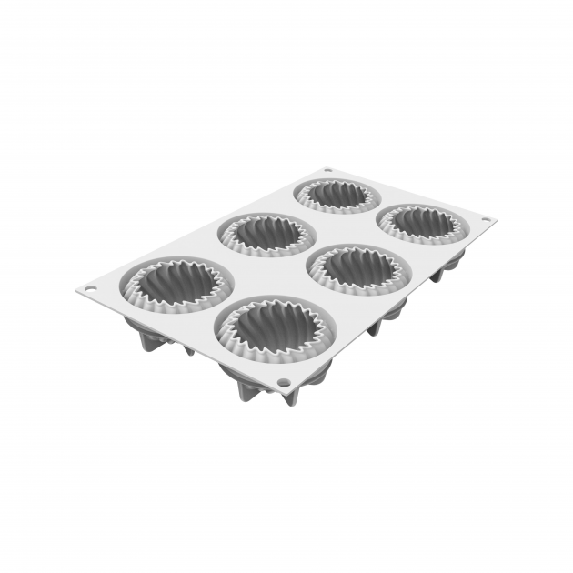 Moule Silicone Sapin Magique Ø 6,7 x H 7,4 cm (x6) Silikomart achat