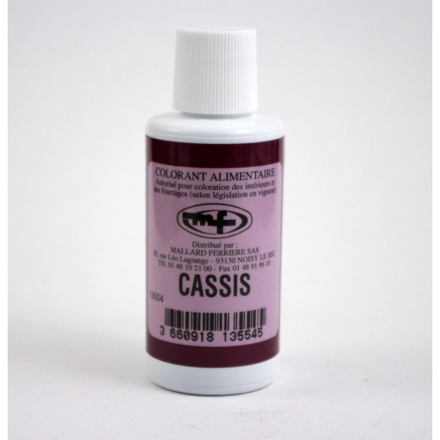 DLUO Courte Colorant alimentaire Cassis Violet E129/E133 Liquide 100ml