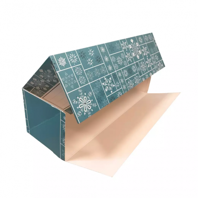 Boîtes à Bûche bleu et blanc