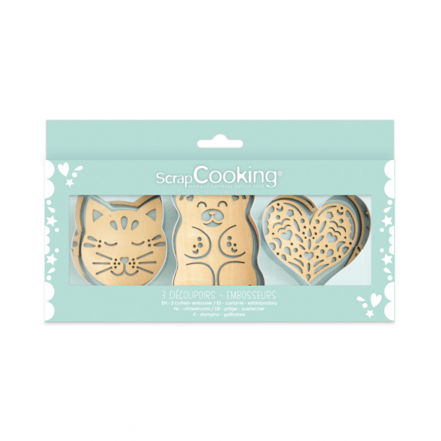 Coffret Kit Biscuit 3 Pièces Classique Scraapcooking