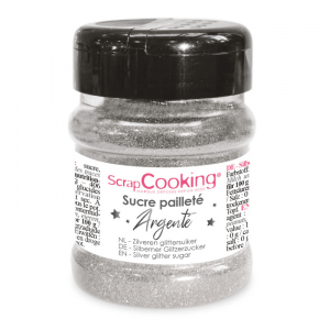 Sucre Pailleté Argenté 160 g ScrapCooking Sucre Pailleté Argenté 160 g ScrapCooking