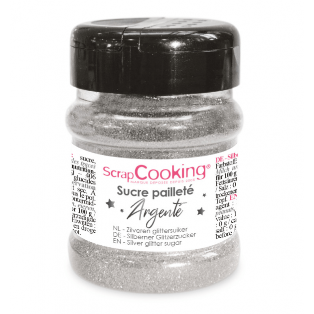 Sucre Pailleté Argenté 160 g ScrapCooking