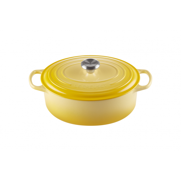 FIN DE SERIE Cocotte en fonte Ovale 31 cm Soleil Le Creuset Signature