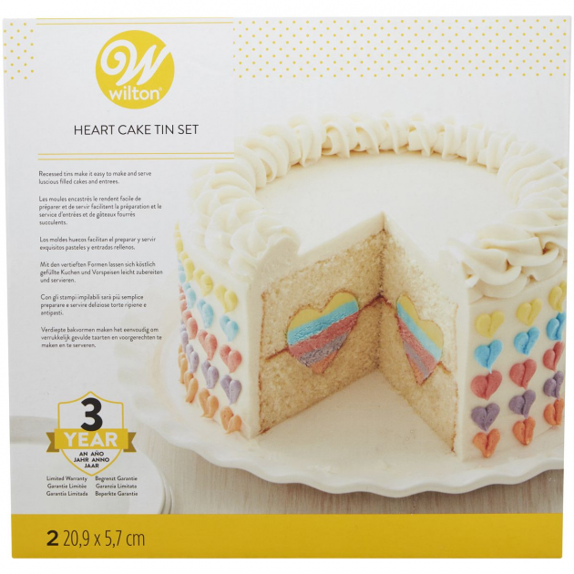 Kit pour gateau fourrage coeur Wilton