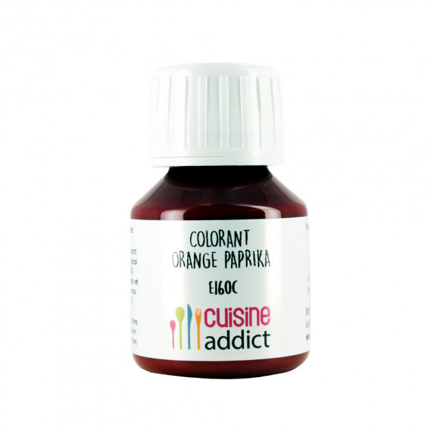 DLUO Dépassée Colorant Alimentaire Naturel Orange Paprika Liquide 58 ml Cuisineaddict