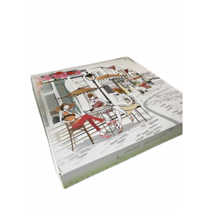 Boîte pâtissière Balade Gourmande - 29 x H 5 cm - (x50)