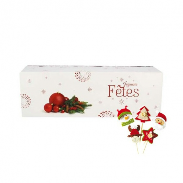 Boîte à Bûche 50x11cm Noël Féerique (x25) - , Achat, Vente