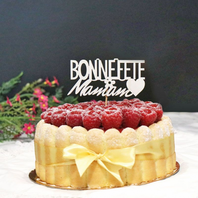 Cake Topper Bonne Fête Maman sur Pic