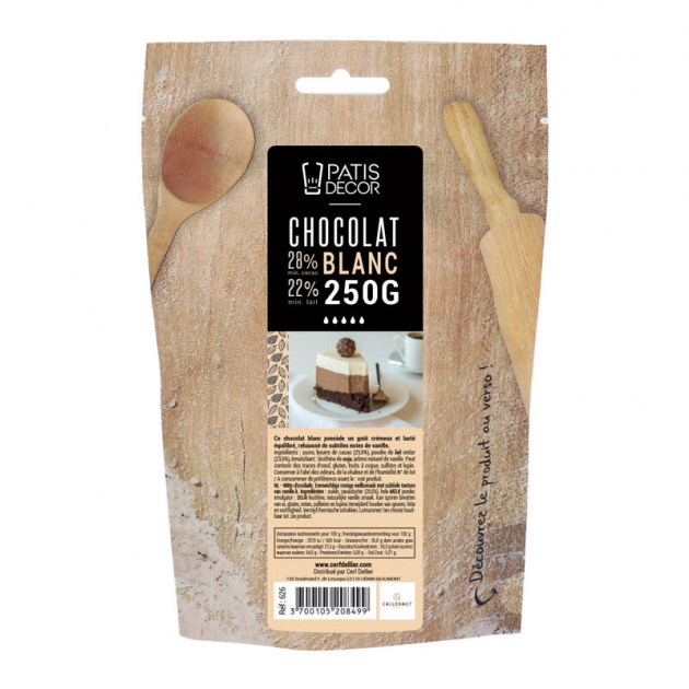 Chocolat Blanc 250g Patisdecor