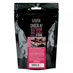 Chocolat Noir Origine St Domingue 250 g Patisdécor Chocolat Noir Origine St Domingue 250 g Patisdécor