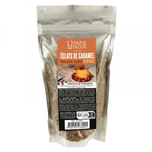 Éclats de Caramel au Beurre Salé 220 g Patisdécor Éclats de Caramel au Beurre Salé 220 g Patisdécor