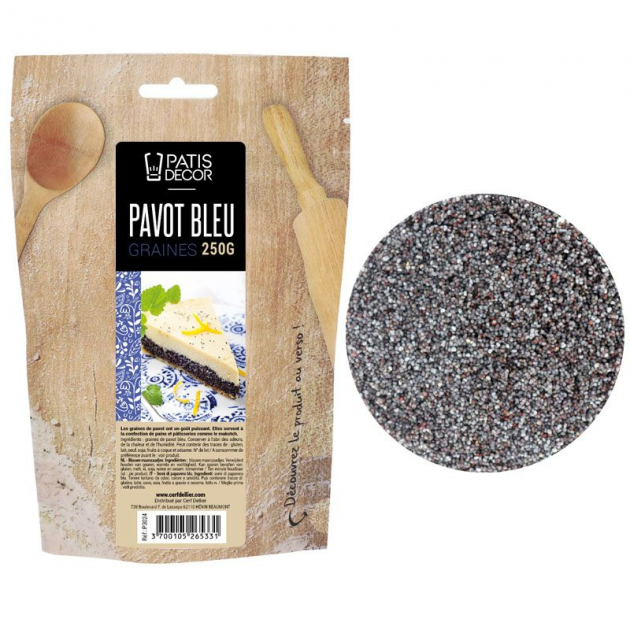 Graines de Pavot Bleu 200g Patisdecor