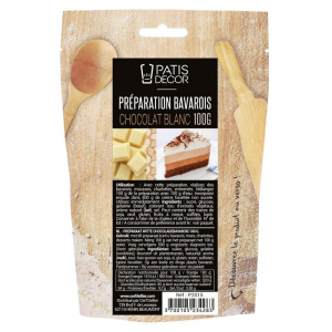 Préparation Bavarois Gel Chocolat Blanc 100 g Patisdécor Préparation Bavarois Gel Chocolat Blanc 100 g Patisdécor