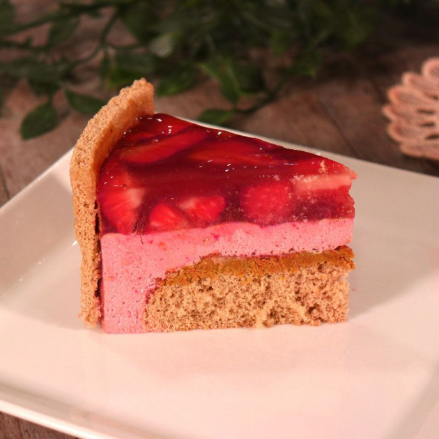 Gâteau Bavarois Gel Fraise  Gâteau Bavarois Gel Fraise