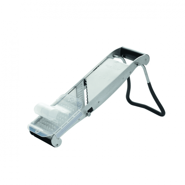 Mandoline Professionnelle Compact-PRO Inox 2 Peignes Effileurs Bron Coucke