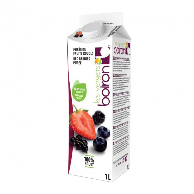 Purée de Fruits Rouges 1 L Boiron : achat, vente - Cuisine Addict