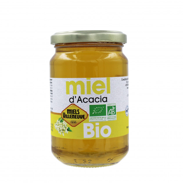 Miel d'Acacia Bio 375 g Miels Villeneuve