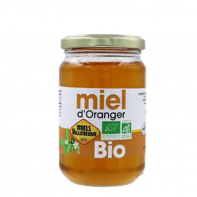 Miel d'Oranger Bio 375 g Miels Villeneuve
