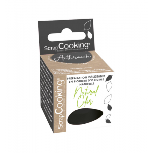 Colorant Alimentaire Naturel en Poudre Noir Anthracite 3g Scrapcooking Colorant Alimentaire Naturel en Poudre Noir Anthracite 3g Scrapcooking