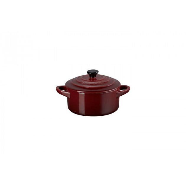 Mini Cocotte Ronde Céramique Garnet 10 cm 0.25 L Le Creuset