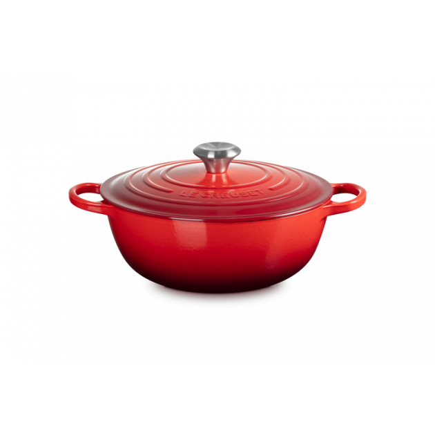 Marmite en fonte 26 cm Cerise Le Creuset Signature