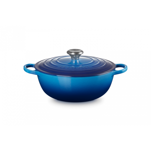 Marmite en fonte 26 cm Azur Le Creuset Signature