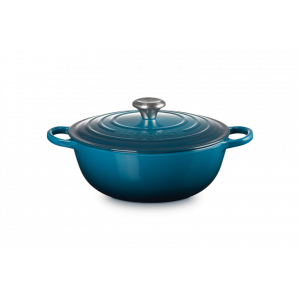Marmite en fonte 26 cm Deep Teal Le Creuset Signature Marmite en fonte 26 cm Deep Teal Le Creuset Signature