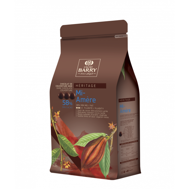 Chocolat Favorites Mi-amere 58% pistoles 5 kg barry