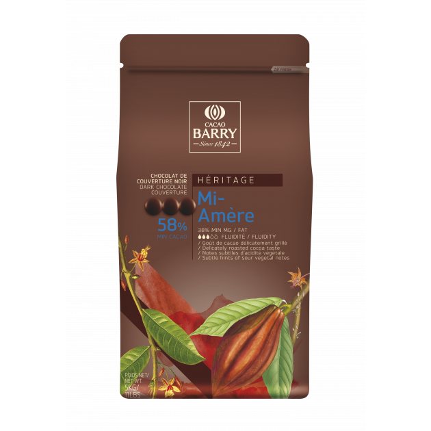 Pistoles Chocolat Mi Amere 5 kg Barry Pistoles Chocolat Mi Amere 5 kg Barry