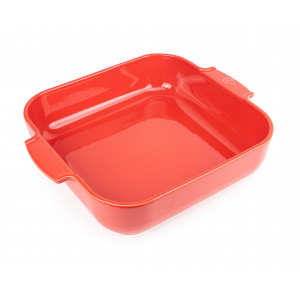 Plat à Four Carré en Céramique Appolia 36 cm Rouge Peugeot