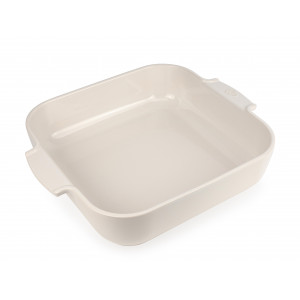 Plat à Four Carré en Céramique Appolia 36 cm Ecru Peugeot