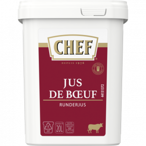 Jus de Boeuf déshydraté 20L 600g CHEF Jus de Boeuf déshydraté 20L 600g CHEF
