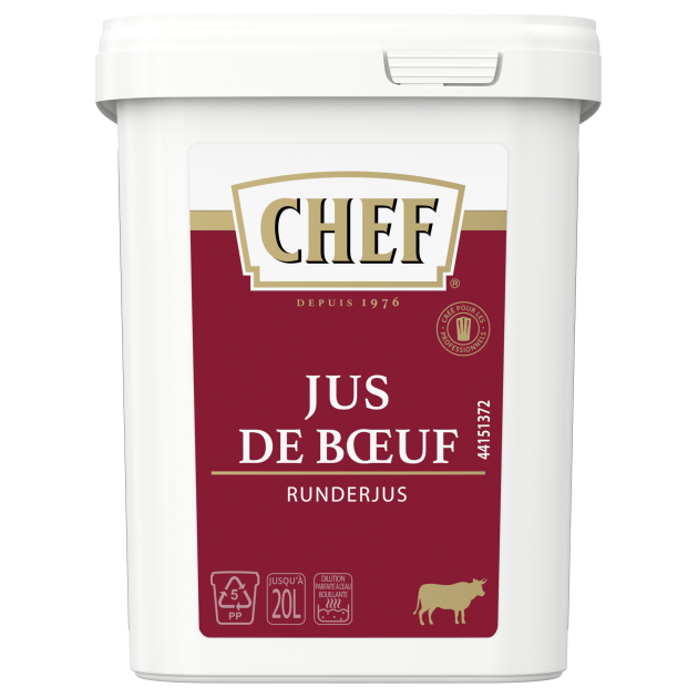 Jus de Boeuf deshydrate 20L 600g CHEF