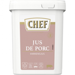 Jus de Porc déshydraté 20L 600g CHEF
