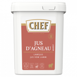 Jus d'agneau déshydraté 20L 600g Chef Jus d'agneau déshydraté 20L 600g Chef