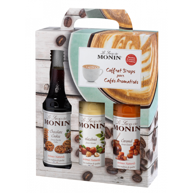 Coffret Dégustation Sirops pour Café 3 x 25 cl Monin