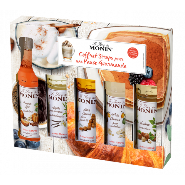 Coffret Dégustation Sirops pour Pause Gourmande 5 x 5 cl Monin