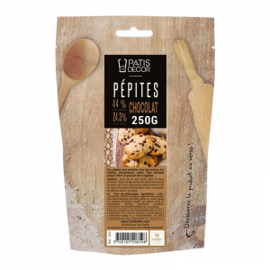 Pépites de Chocolat Noir Sicao 250 g Patisdécor Pépites de Chocolat Noir Sicao 250 g Patisdécor