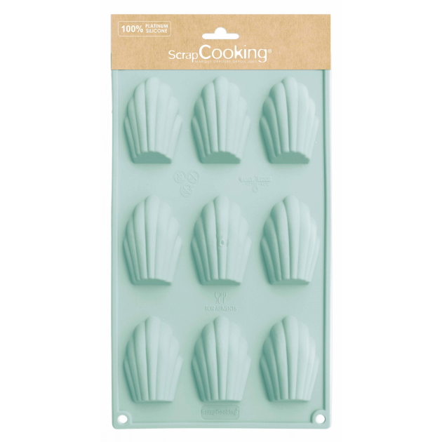 Moule Silicone Madeleines 30,1 x 17,5 cm (x9) Scrapcooking