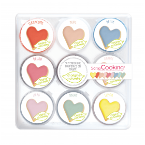 9 Mini Préparations Colorantes Naturelles 9 x 2 g Scrapcooking