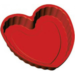 Moule professionnel forme Coeur en silicone souple 22 x 21,8 cm Moule professionnel forme Coeur en silicone souple 22 x 21,8 cm