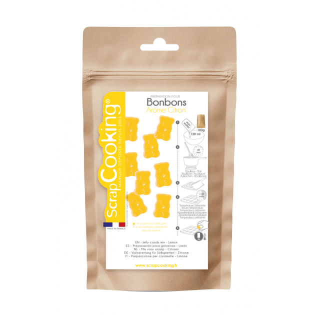 Préparation Bonbons gélifiés Citron 100 g Scrapcooking