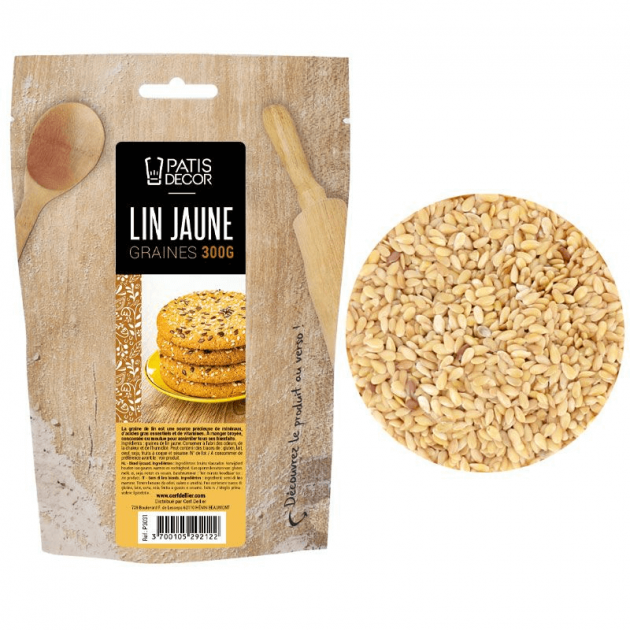 Graines de lin jaune 300 g Patisdécor