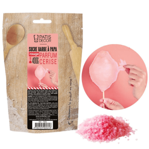 Sucre Barbe à Papa Cerise 400 g Patisdécor Sucre Barbe à Papa Cerise 400 g Patisdécor
